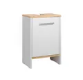 Vicco Waschbeckenunterschrank Karli, Weiß/Goldkraft Eiche, 38.2 x 57 cm mit der Tür (1-St)