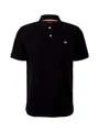 TOM TAILOR T-Shirt basic polo with contrast, Black
