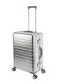 Travelhouse Hartschalen-Trolley Oslo, 4 Rollen, Aluminium Hartschale Schnappverschlüsse