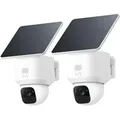 eufyCam Solo E30 2K Schwenk-Neige Außenkamera mit Solarpanel 2er-Pack (Digitaler Zoom, 360°, Zwei-Wege-Kommunikation, KI)