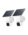 eufy eufyCam Solo E30, 2er-Pack, Solar Überwachungskamera, 360° Schwenk, KI-Tracking, 2K-Qualität, Kabellos, eufy Außen-Sicherheitskamera, Kompatibel mit HomeBase S280 & S380, Ohne ABO-Kosten