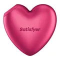 Satisfyer Cutie Heart, Druckwellenvibrator, 2 Motoren, 11 Druckwellen, Silikon