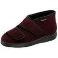 Fischer-Markenschuh Ortho Hausschuh mit Klettverschluss, Weite K, Einlegesohle herausnehmbar rot 41 EU