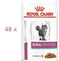 48 x 85 g Royal Canin RENAL WITH FISH (€ 17,81/kg) Soße Nierendiät Katzenfutter