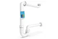 Bächlein Siphon Raumsparsiphon Badezimmer G 1 1/4", Geruchsverschluss für Waschbecken, (Set), flexibler Geruchsverschluss