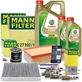 MANN-FILTER INSPEKTIONSPAKET C +7l 5W-30 ÖL FÜR AUDI A4 8E B6 B7 2.4 3.0 00-05
