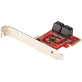 StarTech.com PCIe SATA Controller Karte - 4 Port SATA 3 Erweiterungskarte/Kontroller - 6Gbit/s - Full/Low-Profile Blende - PCI Express Festplatten/SSD kontroller/Adapter (4P6G-PCIE-SATA-CARD)