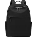 MODFU Damen-Laptop-Rucksack mit separatem Laptopfach, wasserdichter Computer-Rucksack, passend für 14-Zoll-Laptops, ideal für Reisen, Arbeit und ... - Schwarz