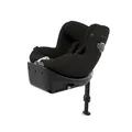 Cybex Sirona Ti i-Size Plus Sepia Black/Black – drehbarer Kindersitz mit ISOFIX, Base, Liegefunktion & LSP-Schutz (40–105 cm, ab Geburt bis ca. 4 Jahr