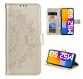 CoverKingz Handyhülle Hülle für Samsung Galaxy M52 5G Handyhülle Flip Case Cover Etui 16,95 cm (6,7 Zoll), Klapphülle Schutzhülle mit Kartenfach Schutztasche Motiv Mandala