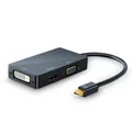CSL 4k 3in1 Mini DisplayPort zu HDMI/DVI/VGA 3in1 Videokonverter High Speed