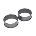 KitchenCraft 2er-Set Antihaft-Poachette-Ringe, spülmaschinenfeste Kochringe, 9cm Durchmesser x 3,5cm tief, 1 Set