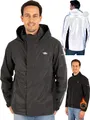 Valkental® Reflektierende & Wasserdichte 3in1 Jacke Herren [Fleece Zipp-In & Verstaubare Kapuze] Geeignet als Winterjacke, Regenjacke & Fahrradjacke