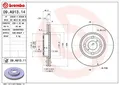 2x BREMBO Bremsscheibe Vorderachse u.a. für DAIHATSU, TOYOTA