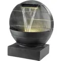 Marelida Brunnen Gartenbrunnen Mit Wasserfall Beleuchtet Polyresin Zierbrunnen 59cm