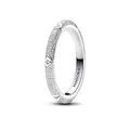PANDORA ME Struktur & Steine Ring aus Sterling Silber mit Zirkonia Steinen, Größe: 56, 193322C01-56