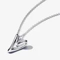 PANDORA Organisch Geformtes Herz Anhänger Kette Silber Länge 70 cm  393272C00-70