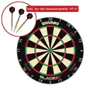 Winmau Aktionsangebot Dartboard "Blade 6 Triple Core Carbon 3032" inkl. 3er-Set Steeldartpfeil,,
