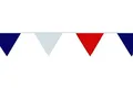 Amscan – 8605 – Girlande Fähnchen – 400 x 26 cm – blau/weiß/rot