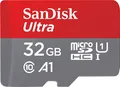 SanDisk Ultra microSDHC Speicherkarte 32GB + SD Adapter SDSQUA4-032G-GN6IA