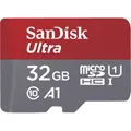 Sandisk Ultra microSDHC - Speicherkarte & Adapter - 32 GB - rot