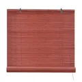 Victoria M. Bambusrollo Sonnenschutz Sichtschutz Rollo Seitenzugrollo, für Fenster und Türen, Blickdicht, 60 x 220 cm, Kirsche