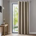 Deconovo Blickdichte Gardinen mit Ösen Verdunkelungsvorhänge Wohnzimmer Dicke Thermogardine Kälteschutz warm Hitzeschutz, 214x132 cm(HöhexBreite), Taupe, 1 Stück