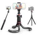 Easy Creator MonkeyPod Flexibles Mini Stativ & Selfie Stick mit Wireless Fern...