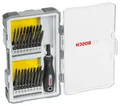 Bosch 37-teil. Set m Schrauberbits u Griff, PH, PZ, SL, TH, TQ, H, TW, SP, R