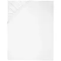 Zollner Spannbettlaken,, Weiß, Textil, 180x200 cm, Oeko-Tex® Standard 100, Schlaftextilien, Bettwäsche, Bettlaken