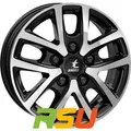 itWheels Mira Van gloss black polished 6.5x16" ET50 LK5 118 ML 71.1 Alufelgen...