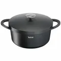 Tefal Trattoria Schmortopf Kochtopf Topf Bratentopf induktion Aluguss Ø 28 cm
