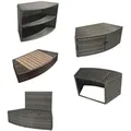 Design Spa Möbel Halbsteif Octopus Netspa Pvc Geflochten - Gesamtdurchmesser Außen Möbel 290cm - Set 5 Module
