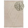Atticgo Handwebteppich, Creme, Naturmaterialien, Ethno, Rechteckig, 120x170 cm, Global Recycled Standard (Grs), waschbar, antistatisch, für Fußbodenheizung geeignet, leicht zusammenrollbar, Teppiche & Böden, Teppiche, Naturteppiche