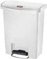 Rubbermaid Tretabfalleimer Slim Jim®, Kunststoff, Fassungsvermögen 30 Liter, weiß 134965