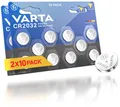 VARTA Batterien Knopfzellen CR2032, 20 Stück, Power on Demand, Lithium Coin, 3V