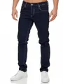 Tazzio Jeans Herren Slim Fit Stretch Jeanshose Hose Denim 16533 (40/32, Dunkelblau)