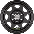 Dotz Pharao black (ohne Nabenbecher) 6x15 ET45 - LK5/139.7 ML110 Felge Stahl