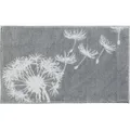 Erwin Müller Badematte Badematte "Prasonisi", Höhe 20 mm, eckig, Blumen grau eckig | 70 cm x 120 cm x 20 mm