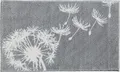 Erwin Müller Badematte, Badteppich, Badvorleger Pusteblume Prasonisi grau Größe 70x120 cm - rutschhemmend, flauschig weich, für Fußbodenheizung geeignet