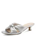 Marco Tozzi Damen Sandale weiches Feel Me Fußbett Stylisch, metallic (Silver), 39 EU