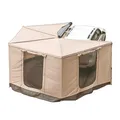 270° Markise Khaki oder Grau Automarkise/Zelt mit Vorzelt 200x200cm oder 250x200cm (Khaki, 200x200cm für die Fahrerseite)