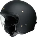 Shoei J.O Jethelm hochwertiger Fiberglas Motorrad Helm komfortabel m. Kurzvisier