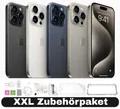 Apple iPhone 15 Pro Max - 256 512 1TB - Titan Schwarz Weiß Natur Blau - XXL Set