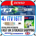 4x DENSO ITV16TT IRIDIUM POWER Zundkerze FOR FORD - FIESTA V - 1.25 16V