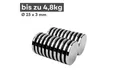 MaajeeKuto Magnet Neodym Magnet 25x3 mm N38 Scheibenmagnet 4,8kg Haftkraft Stark (3-St)