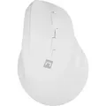 Natec CRAKE 2 Drahtlose Maus/Bro/Optisch/2 400 DPI/USB+BT/Wei/Vertikal/Optisch/Rechtshnder - Weiß