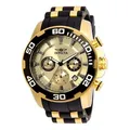 Invicta Pro Diver - SCUBA 22346 Herrenuhr - Quarzwerk - Edelstahl mit goldenem Zifferblatt - 50 mm - Gold