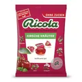 Ricola Kirsche Kräuter, 75g Beutel original Schweizer Kräuter-Bonbons mit 13 Alpenkräutern und fruchtig-erfrischender Kirsche, zuckerfrei, 1 x 75g