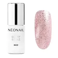 NEONAIL Nagellack, semi-permanent, Base Coat, 7,2 ml, UV-Gel-Lack, semi-permanent, Glitzer-Effekt, Basis, Rosa, Twinkle, Basislack, UV-Gel, Nail Art